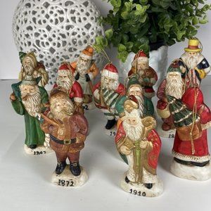 12 Ornaments Dated Santa Collection